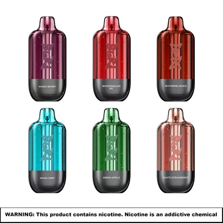 BERI CLIQ Disposables Pods | 5% Nicotine | 50000 Puffs | 5 Count Display product image